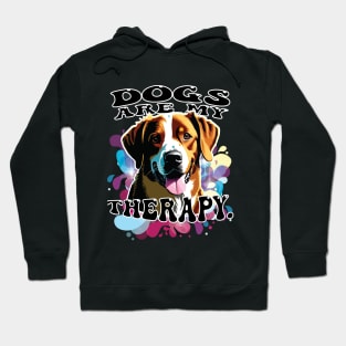 Dogs Are My Therapy T-shirt, Pawprints Tees, Gift Shirt, Dog-lover T-shirt, Funny Animal Shirt, Graphic Tees Hoodie